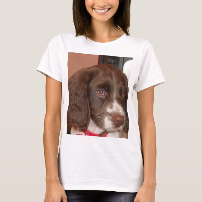 T-shirt Anglais_Springer_Espagnol lw chiot (Devant)