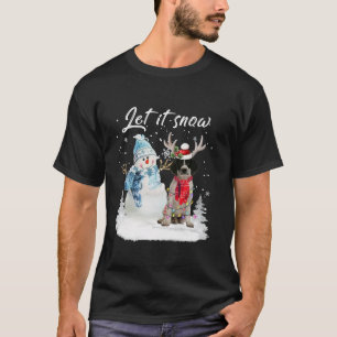 T-shirt Anglais Springer espagnol Père Noël Chien Noël nei
