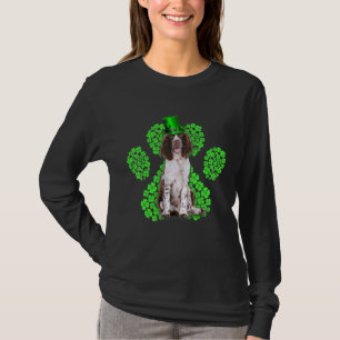 T-shirt Anglais Springer espagnol Shamrock C St Patrick S