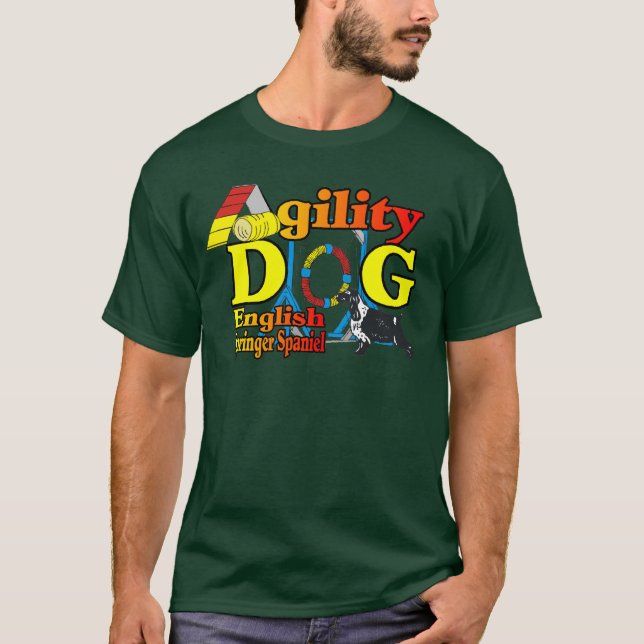 T-shirt Anglais Springer Spaniel Agility Cadeaux (Devant)