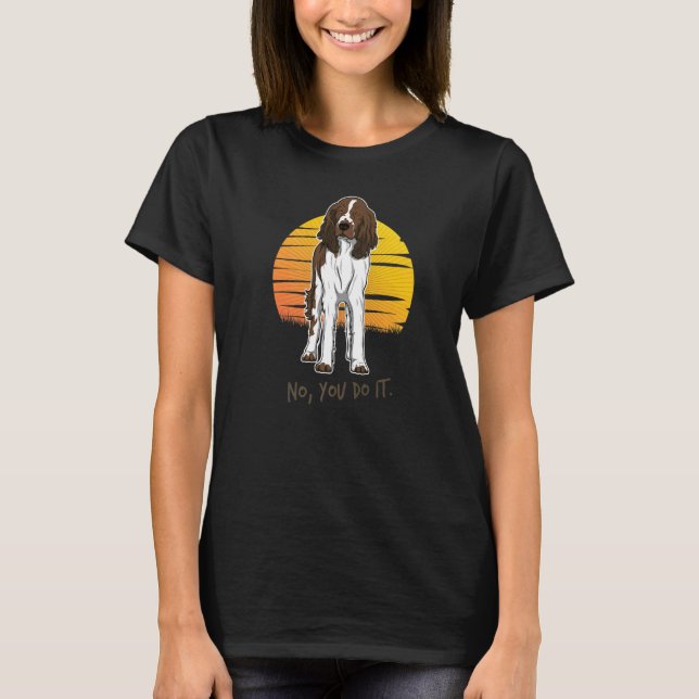 T-shirt Anglais Springer Spaniel Chien race 61 (Devant)