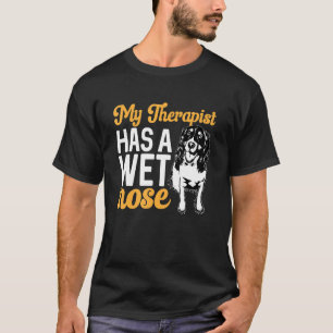 T-shirt Anglais Springer Spaniel Dog Mon Thérapeute A Un N