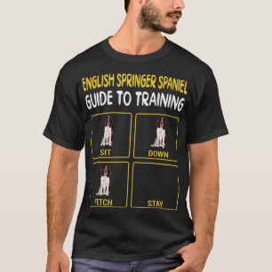 T-shirt Anglais Springer Spaniel Guide D'Entraînement Chie