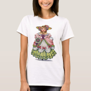 T-shirt Anglaise vintage en robe élisabéthaine