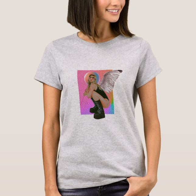 T-shirt Angle blond super (Devant)
