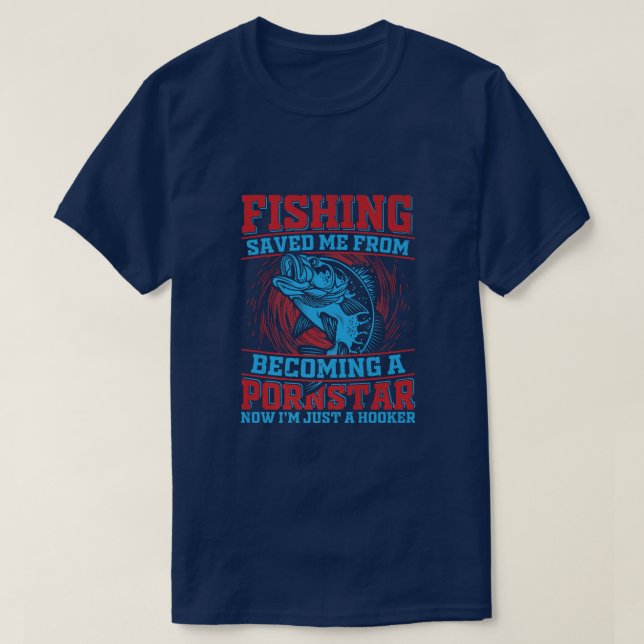 T-shirt Angler Funny à propos de la pêche pour les hommes  (Design devant)