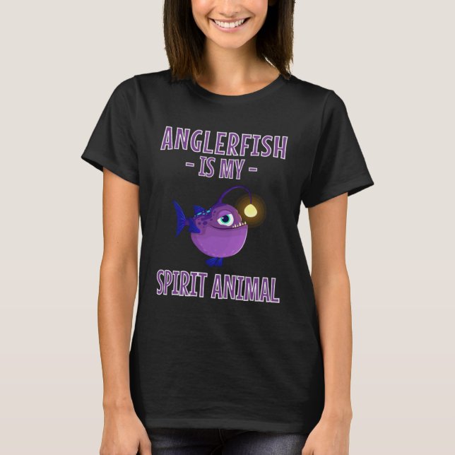 T-shirt Anglerfish Est Mon Esprit Animal Anglerfish (Devant)