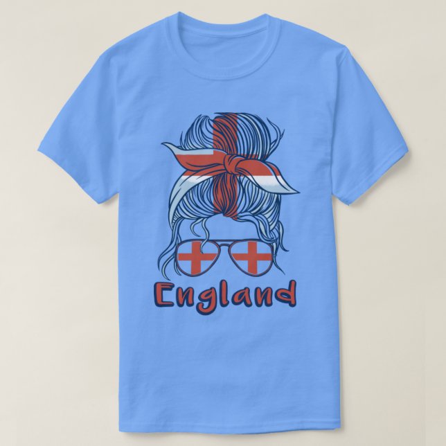 T-shirt Angleterre 2022 Championnat du monde de football f (Design devant)