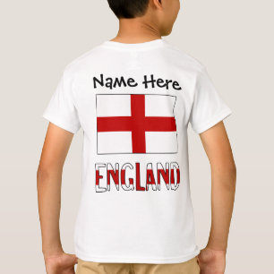 T-shirt Angleterre Anglais Drapeau Noir Personnalisation