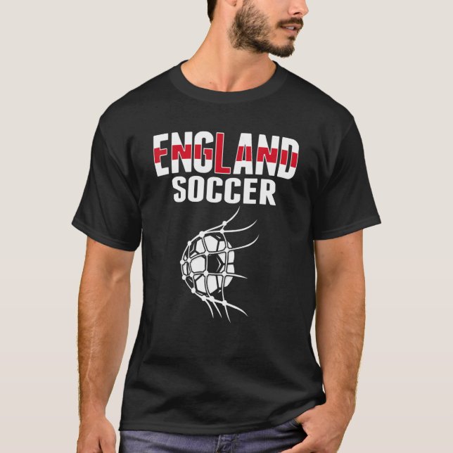 T-shirt Angleterre Bal De Football En Net Anglais Football (Devant)