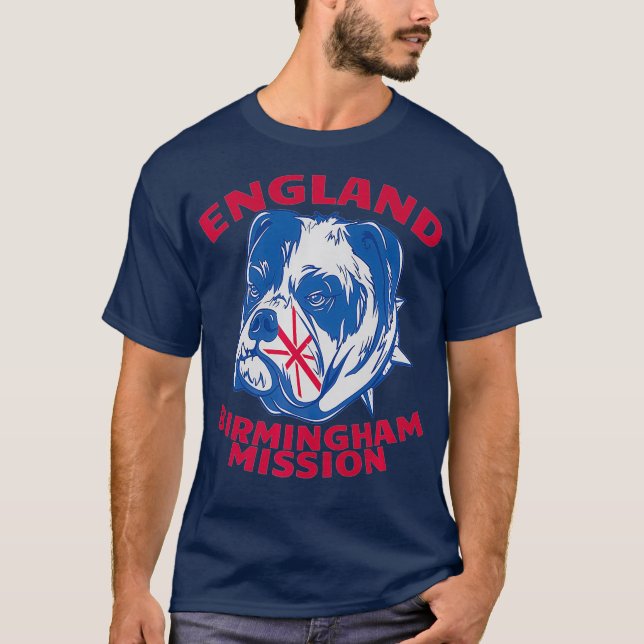T-shirt Angleterre Birmingham Mission LDS Missionnaire Mor (Devant)