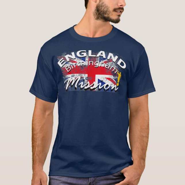 T-shirt Angleterre Birmingham Mormon LDS Mission (Devant)