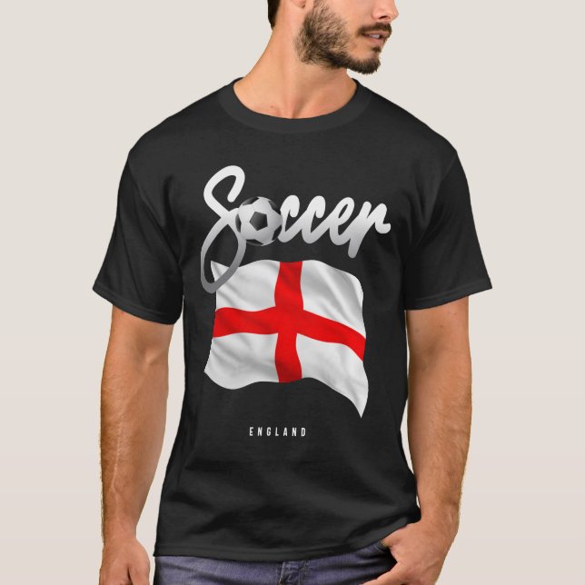 T-shirt Angleterre de football - drapeau anglais (Devant)