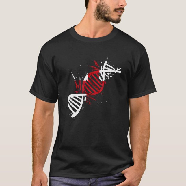 T-shirt Angleterre DNA Molecule Anglais Roots Angleterre D (Devant)