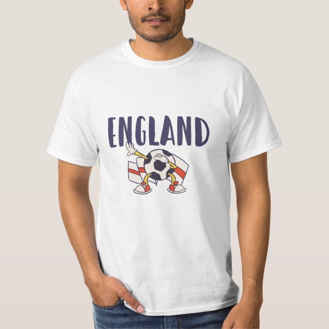 T-shirt Angleterre Fan Shirt Anglais Drapeau (Devant)