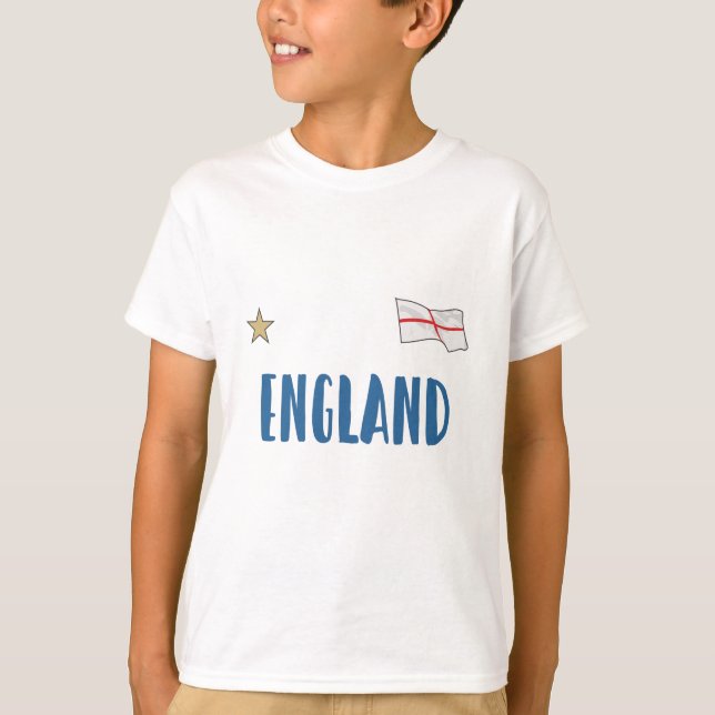 T-shirt Angleterre Fan Shirt Anglais Drapeau (Devant)