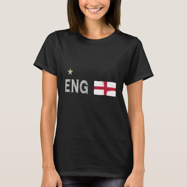 T-shirt Angleterre Fan Shirt Anglais Drapeau (Devant)