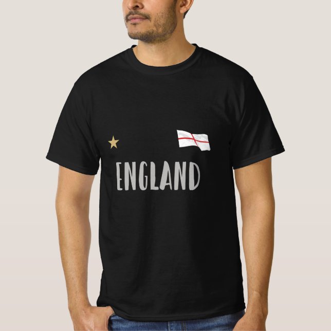 T-shirt Angleterre Fan Shirt Anglais Drapeau (Devant)