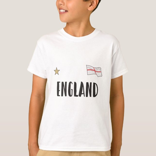 T-shirt Angleterre Fan Shirt Anglais Drapeau (Devant)