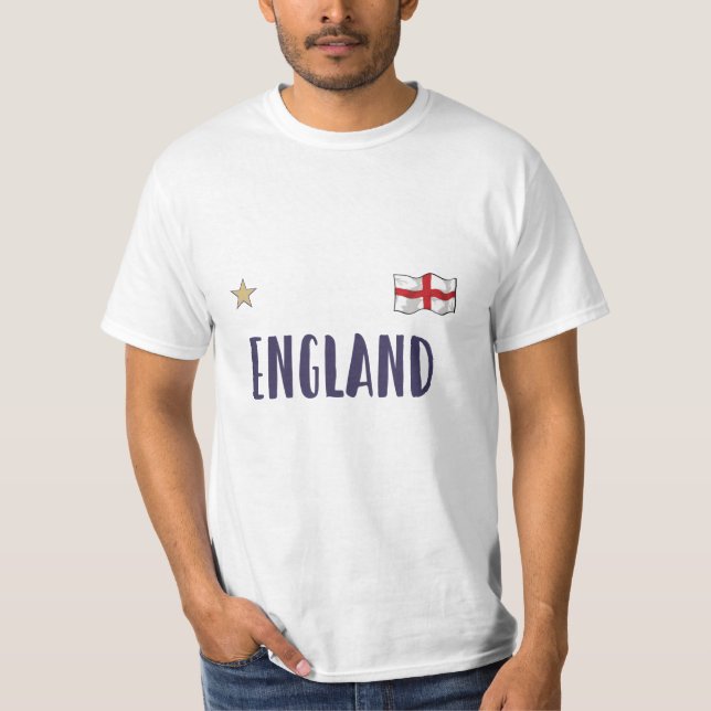 T-shirt Angleterre Fan Shirt Anglais Drapeau (Devant)