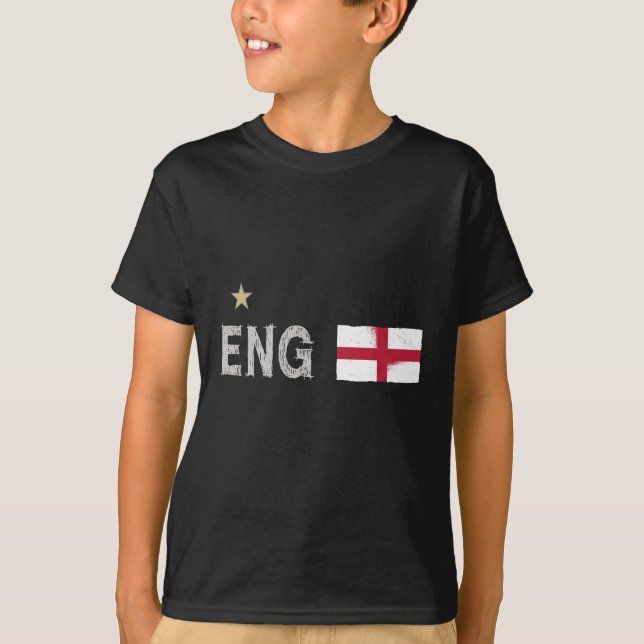 T-shirt Angleterre Fan Shirt Anglais Drapeau (Devant)