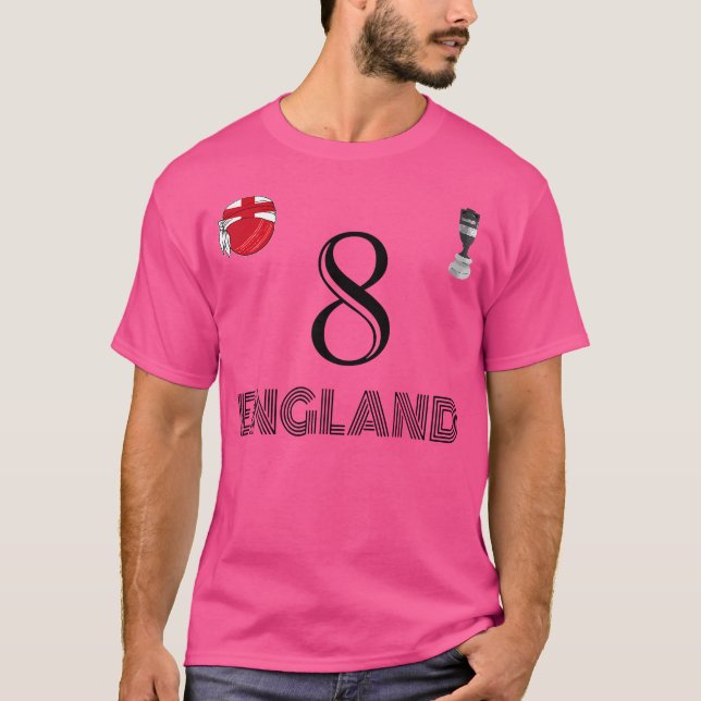 T-shirt Angleterre Fans Cricket Lover Équipe Anglais Fans  (Devant)