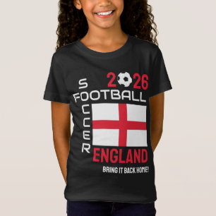 T-Shirt Angleterre Football Personnalisé Année 2026