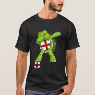 T-shirt Angleterre Football Tortue Dabbing Drapeau Anglais