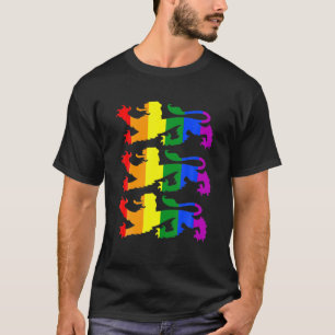 T-shirt Angleterre International Football LGBTQ Rainbow Li