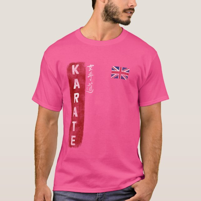 T-shirt Angleterre Karaté anglais drapeau Royaume-Uni Kyok (Devant)
