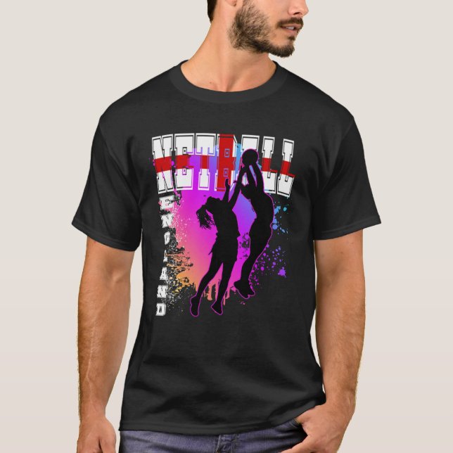 T-shirt Angleterre Netball (Devant)