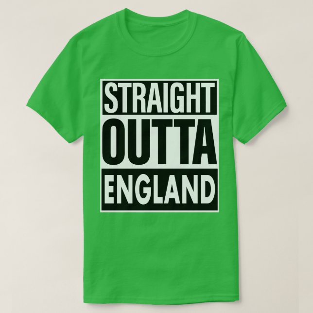 T-shirt Angleterre Nom Stright Outta Angleterre (Design devant)