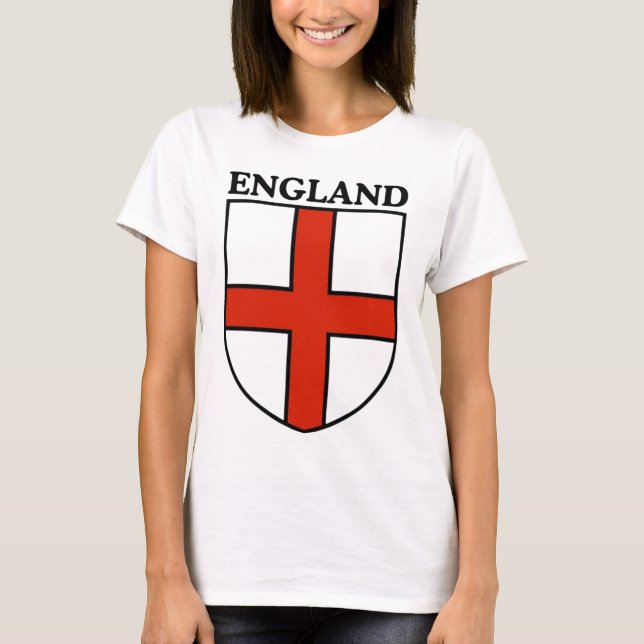 T-shirt Angleterre Personnalisé, Nom/Numéro (Devant)