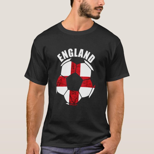 T-shirt Angleterre Soccer Ball St George's Cross Anglais R (Devant)