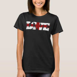 T-shirt Angleterre Soccer Sport Team Fan Football Angleter