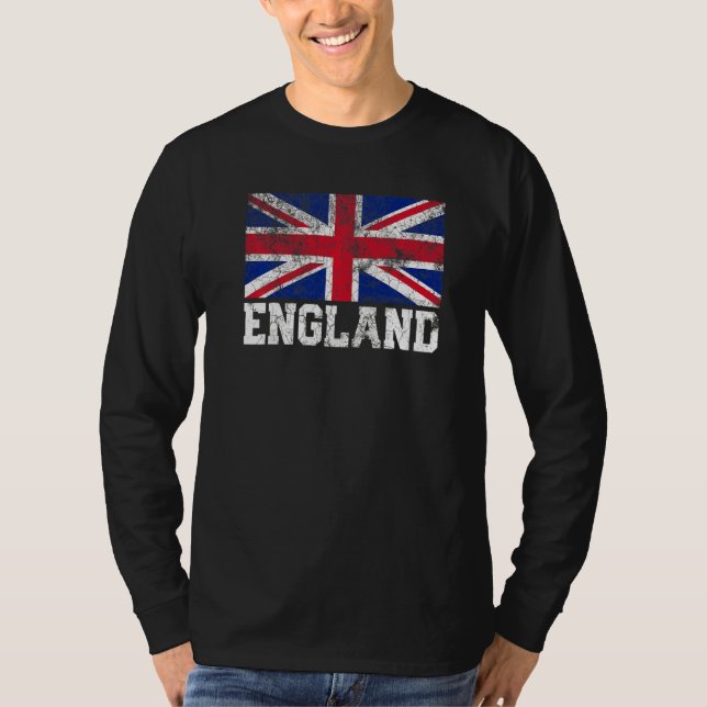 T-shirt Angleterre Union Jack Flag Pride Racines Pays Fami (Devant)