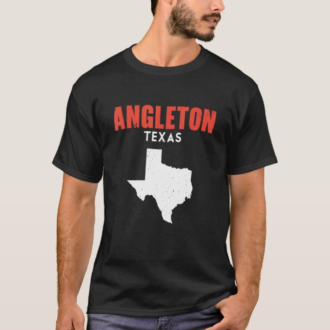 T-shirt Angleton Texas USA State America Travel Texas (Devant)