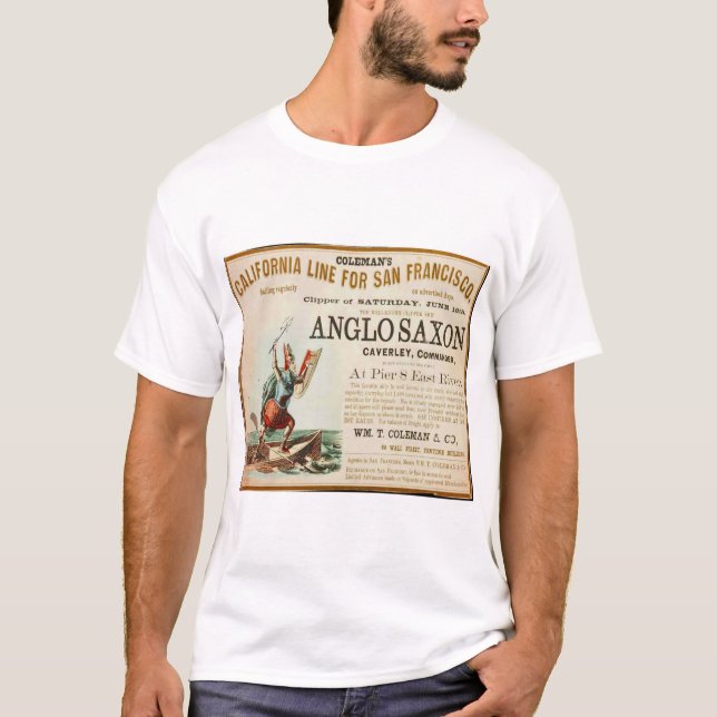 T-shirt Anglo Saxon vintage (Devant)