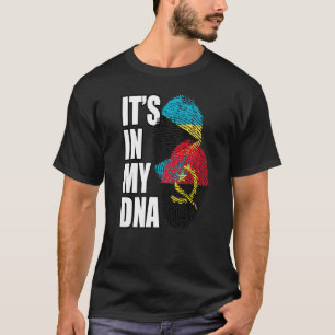 T-shirt Angolais Et Bahaméen Mélangent Le Drapeau ADN Patr