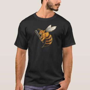 T-shirt Angry Bee Shirt Vintage Retro Beekeeper Bees