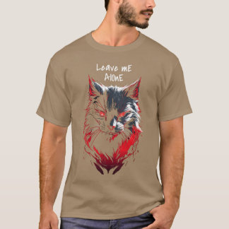 T-shirt Angry Cat avec dire Cat Maman fille cadeau