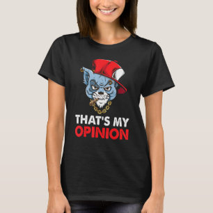 T-shirt Angry Cat That's My Opinion Cute Cat Funny Animal