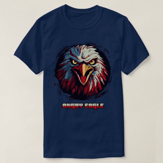 T-shirt Angry Eagle Majestic Furie déchaînée (Design devant)