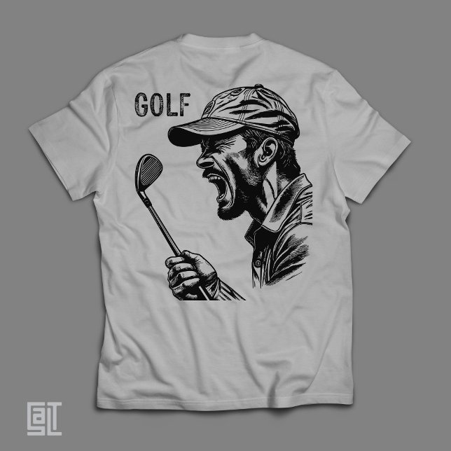 T-shirt Angry Golfer Screaming Funny Frustrated Golf (Créateur téléchargé)