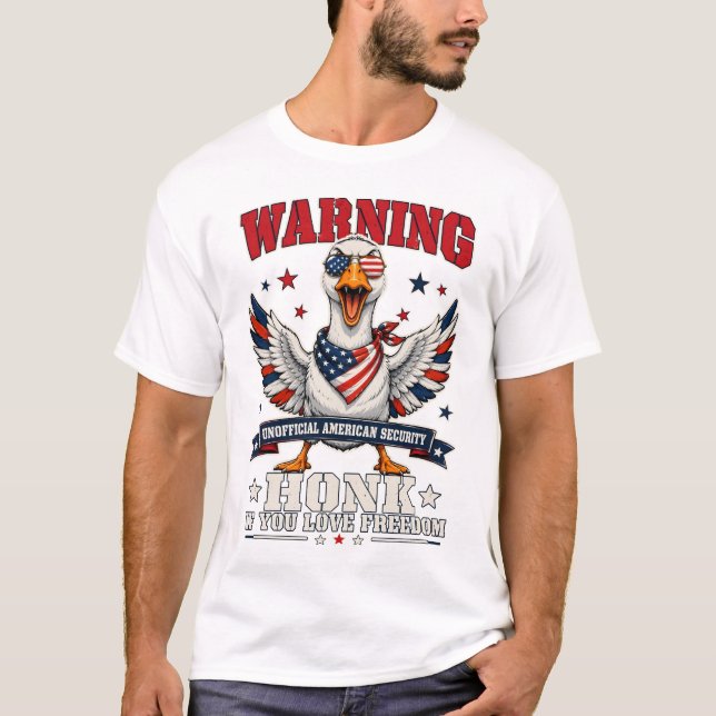 T-Shirt Angry Goose 4 juillet (Devant)