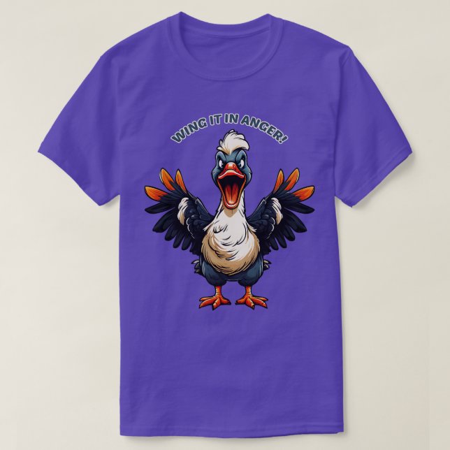 T-shirt Angry Goose Wing it in Anger (Design devant)