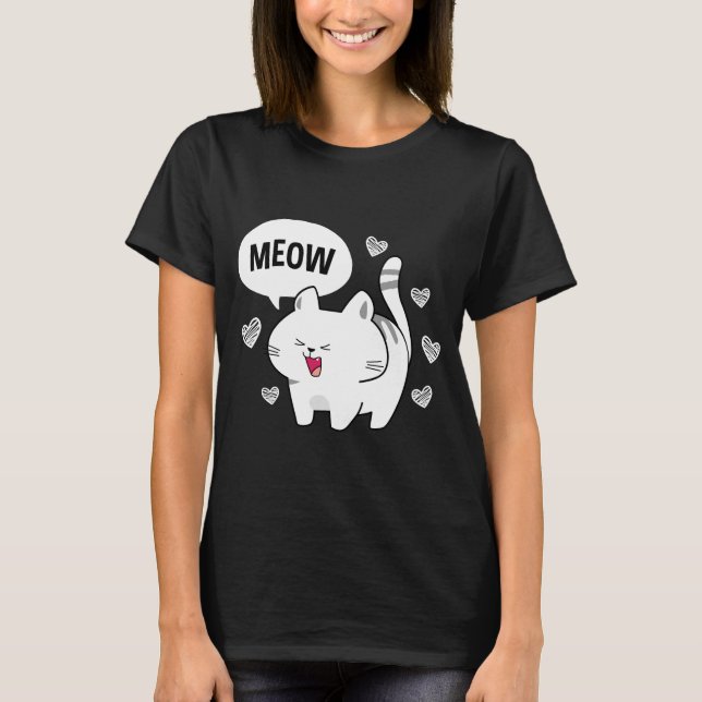 T-shirt Angry Kitty (Devant)