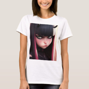 T-shirt Angry Punk Rocker Girl