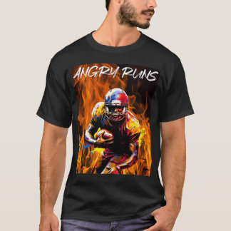 T-shirt Angry Runs - Football américain