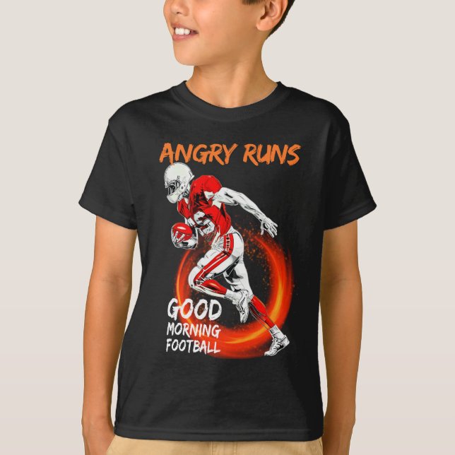 T-shirt Angry Runs Good Morning Football mignon Amateur Sp (Devant)